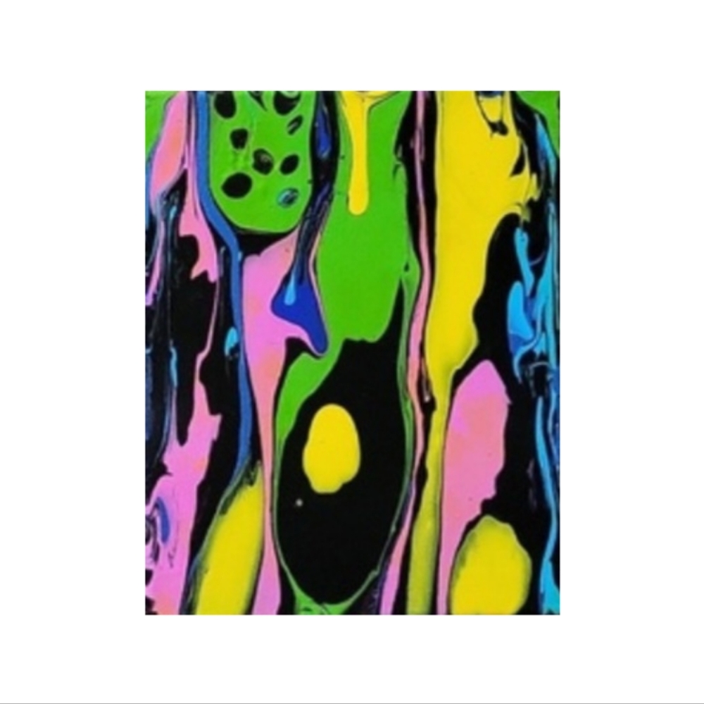 Hand Crafted Abstract Design 8x10 Inches Canvas Painting - Picture 2 of 4